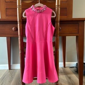 Girls size 7 bright pink dress